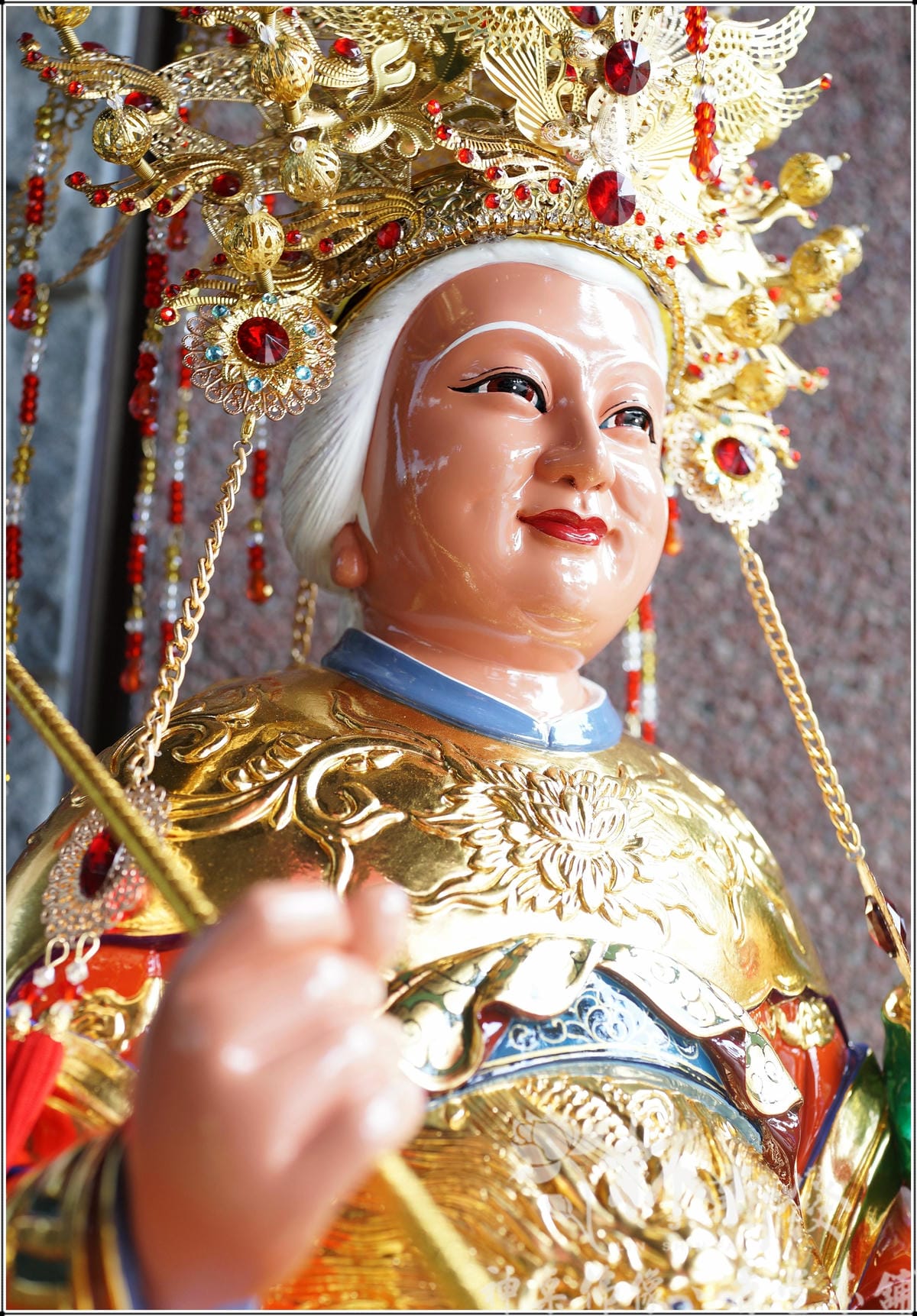 新發神藝-龍拐仙桃體．驪山母娘(橘袍金龍)