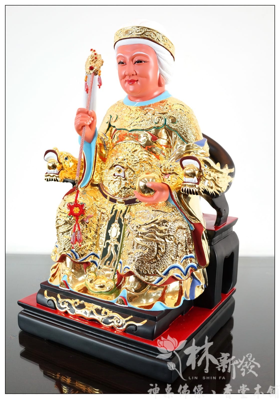神像佛像-老皇嬤/王母娘娘/驪山老母(台灣純金箔按金)