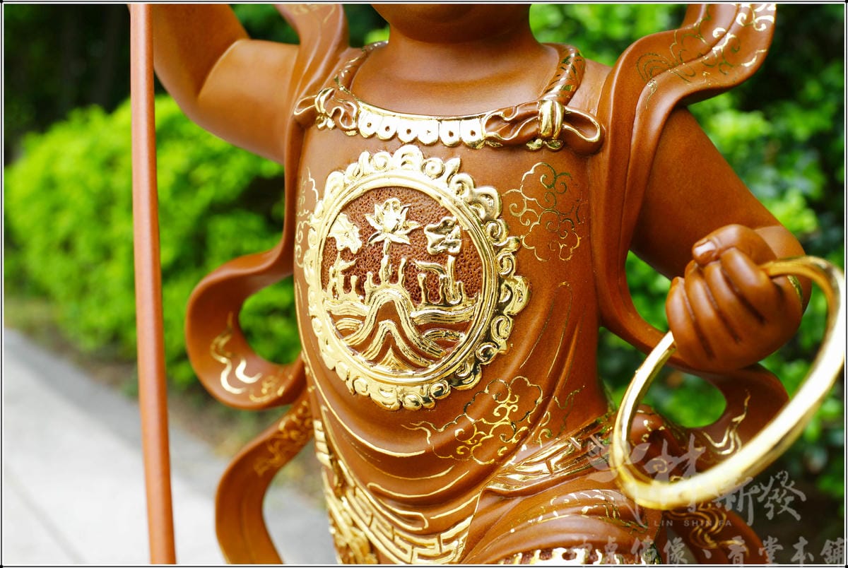 新發神藝術-蓮花太子(超古錐體．綠檀/香樟/梢楠描金)
