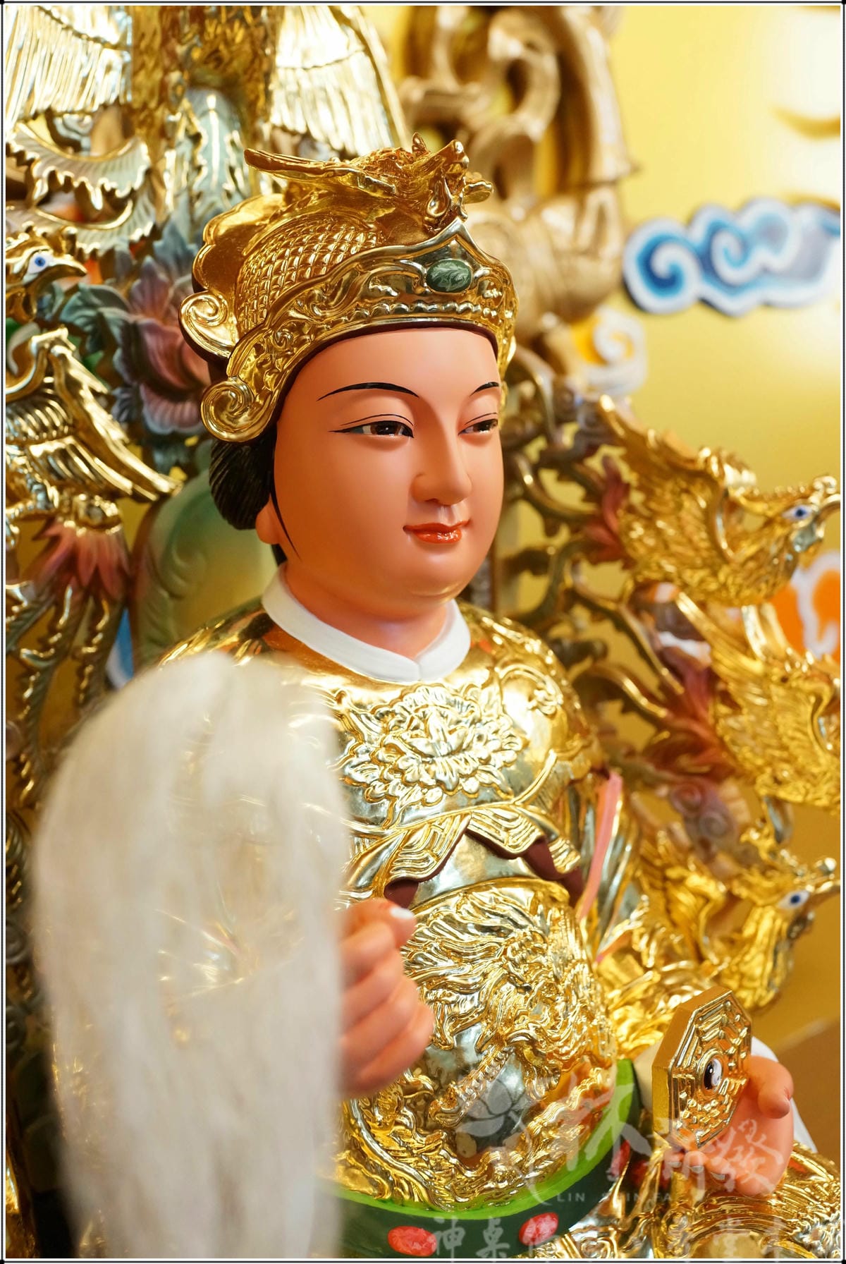 新發神藝-地母娘娘作品(九鳳椅金身)