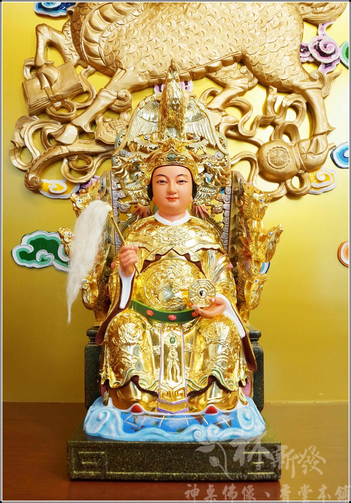 新發神藝-地母娘娘作品(九鳳椅金身)