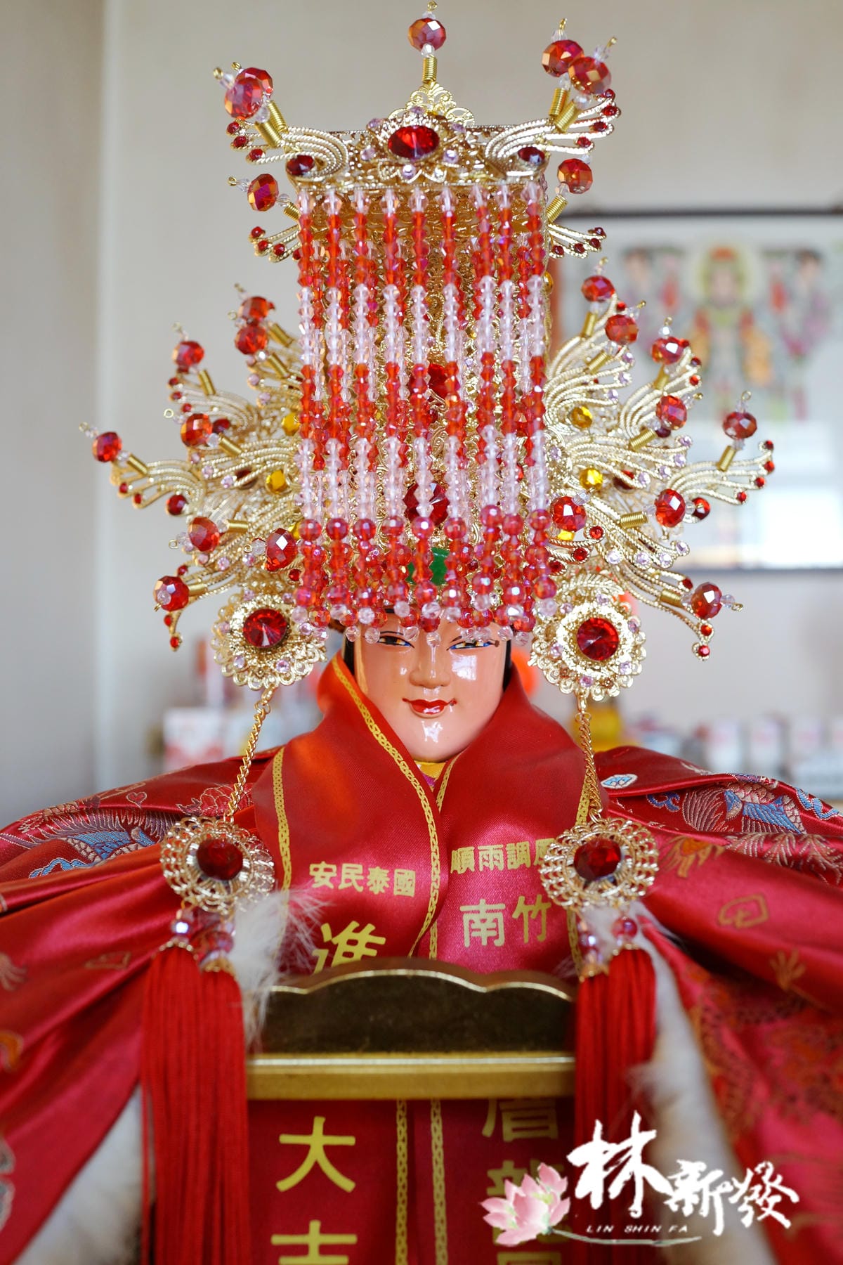 台灣手工柳絲媽祖帽（金鳳騰達）-006.JPG