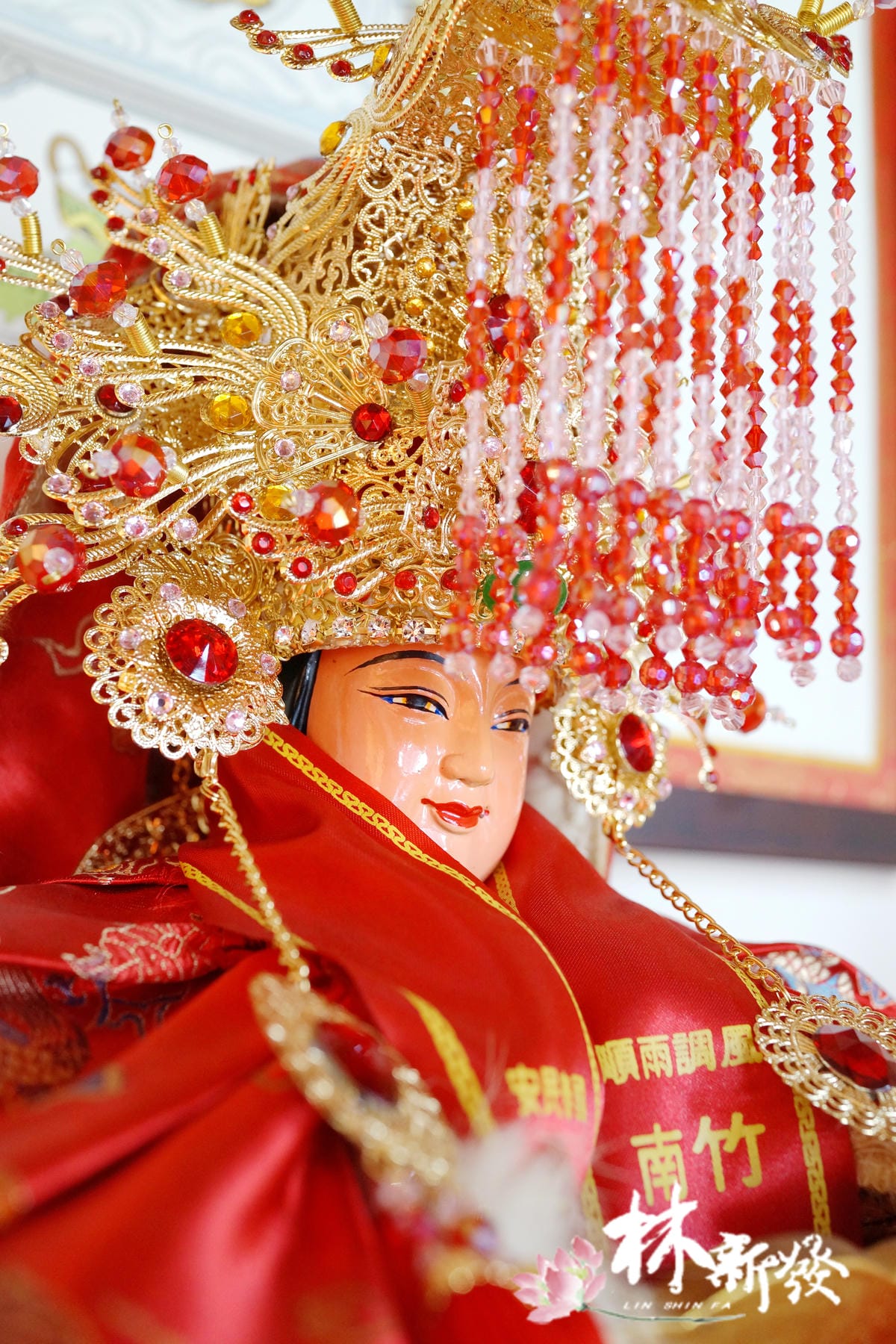 台灣手工柳絲媽祖帽（金鳳騰達）-005.JPG