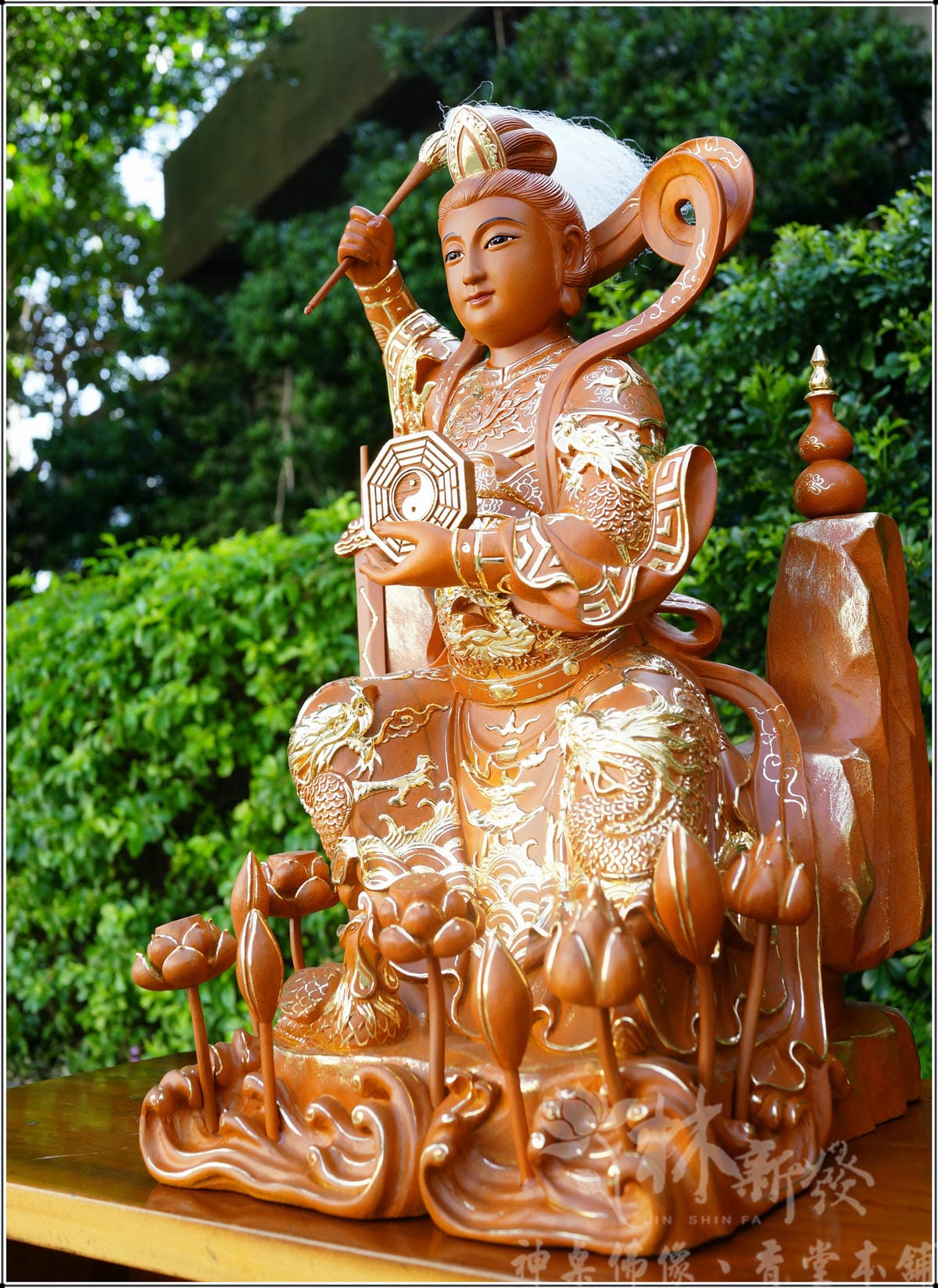 新發神藝-九天玄女娘娘(九蓮佛法體．描金．南彩完成)