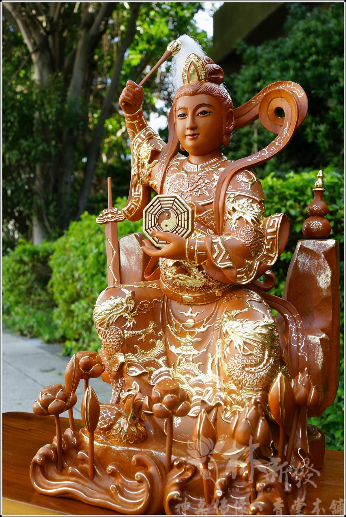 新發神藝-九天玄女娘娘(九蓮佛法體．描金．南彩完成)