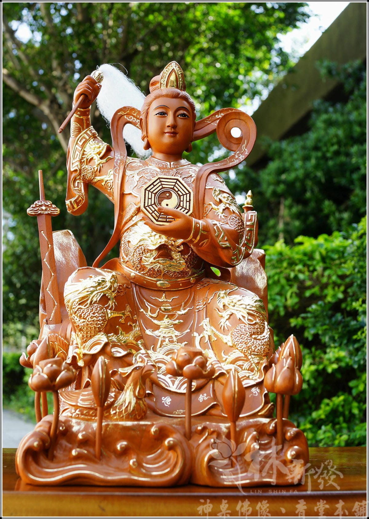 新發神藝-九天玄女娘娘(九蓮佛法體．描金．南彩完成)