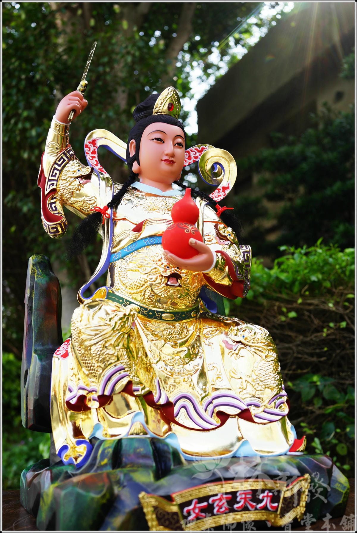新發神藝-九天玄女娘娘(正體山岩．原色．按金．南彩）