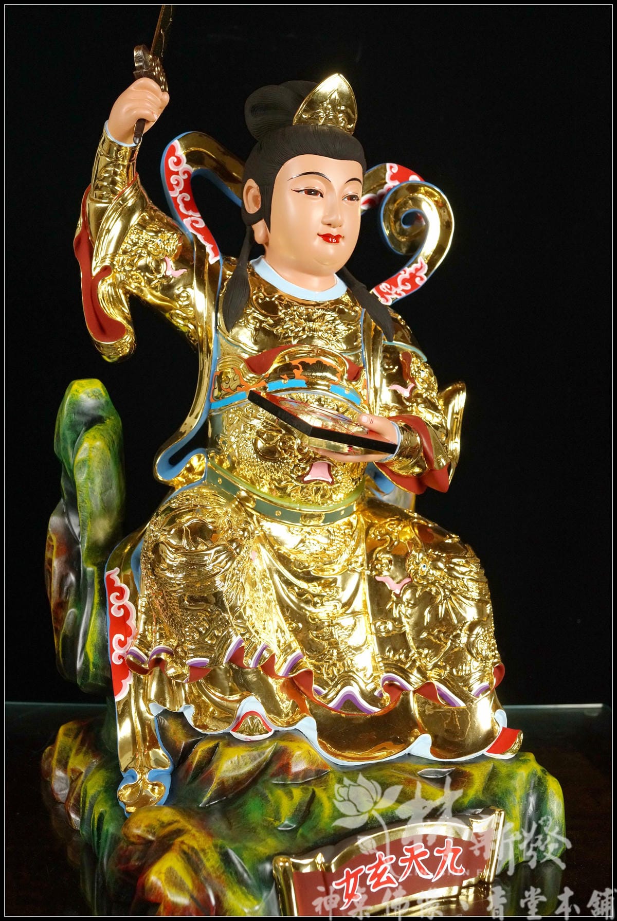 新發神藝-九天玄女娘娘(正體山岩．原色．按金．南彩）