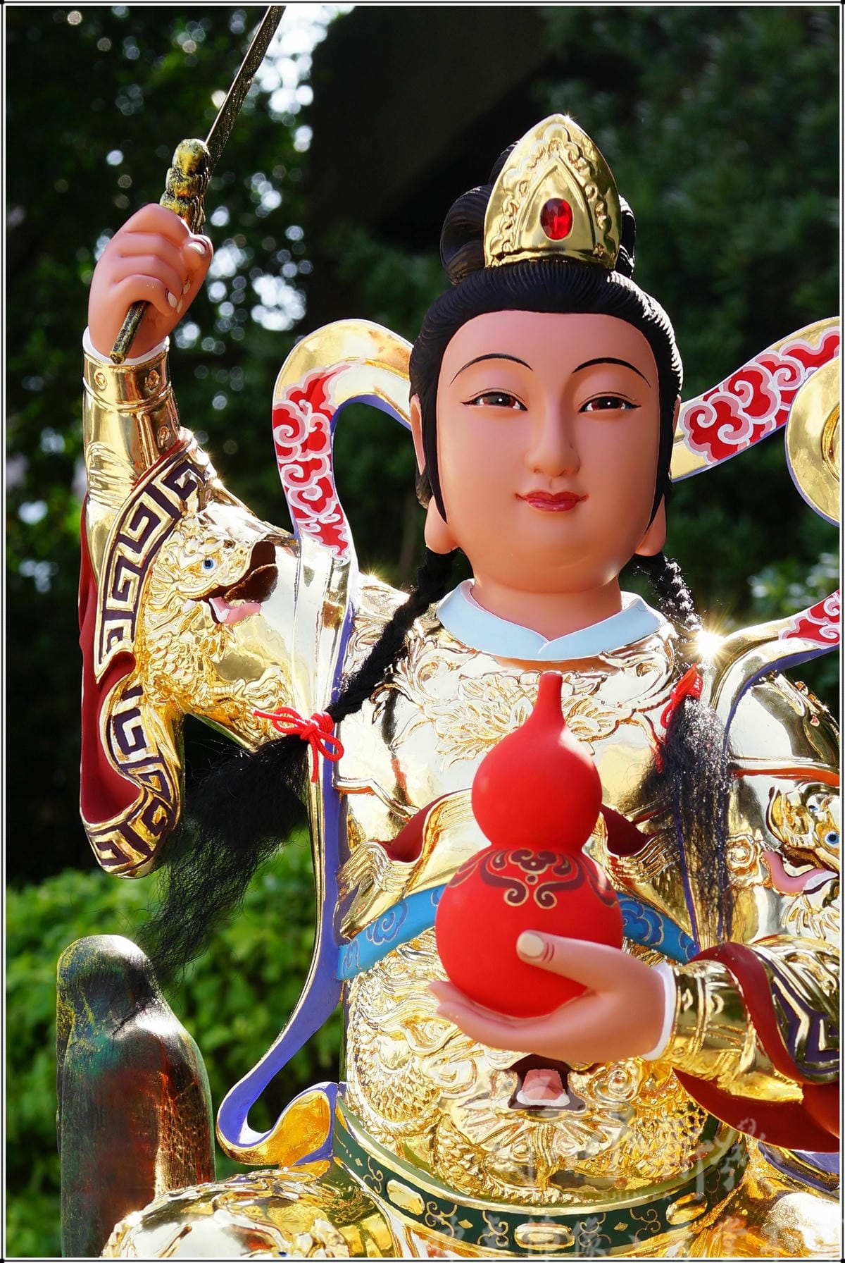 新發神藝-九天玄女娘娘(正體山岩．原色．按金．南彩）