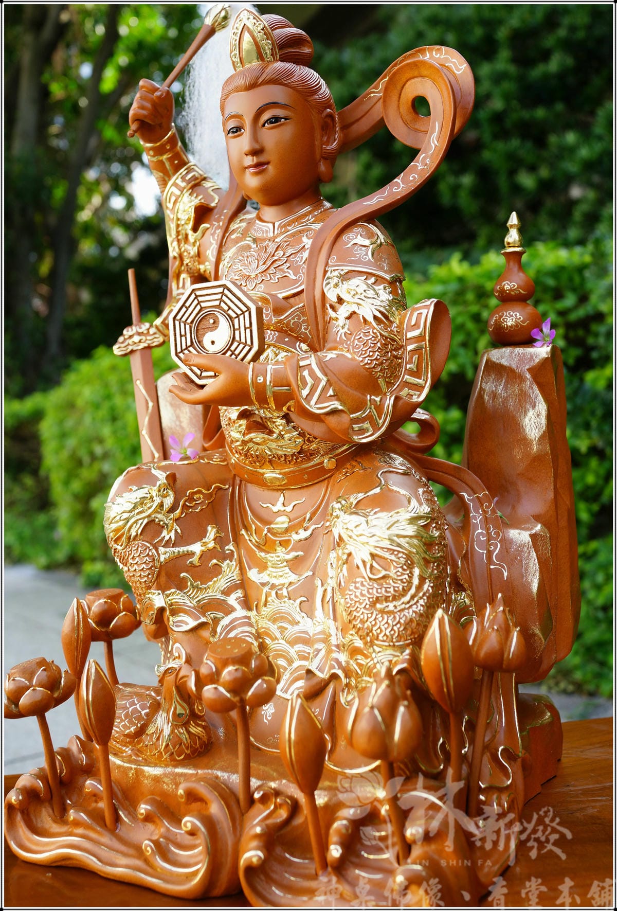 新發神藝-九天玄女娘娘(九蓮佛法體．描金．南彩完成)