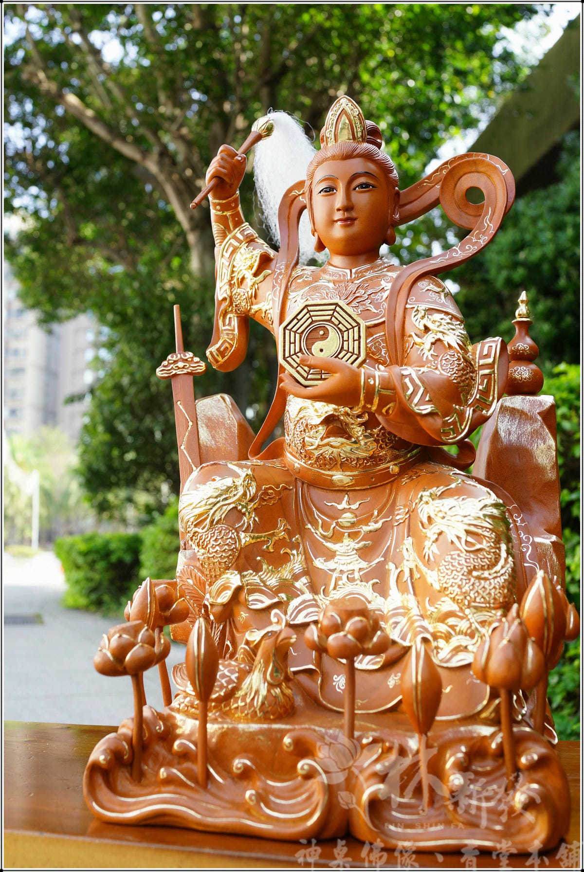 新發神藝-九天玄女娘娘(九蓮佛法體．描金．南彩完成)