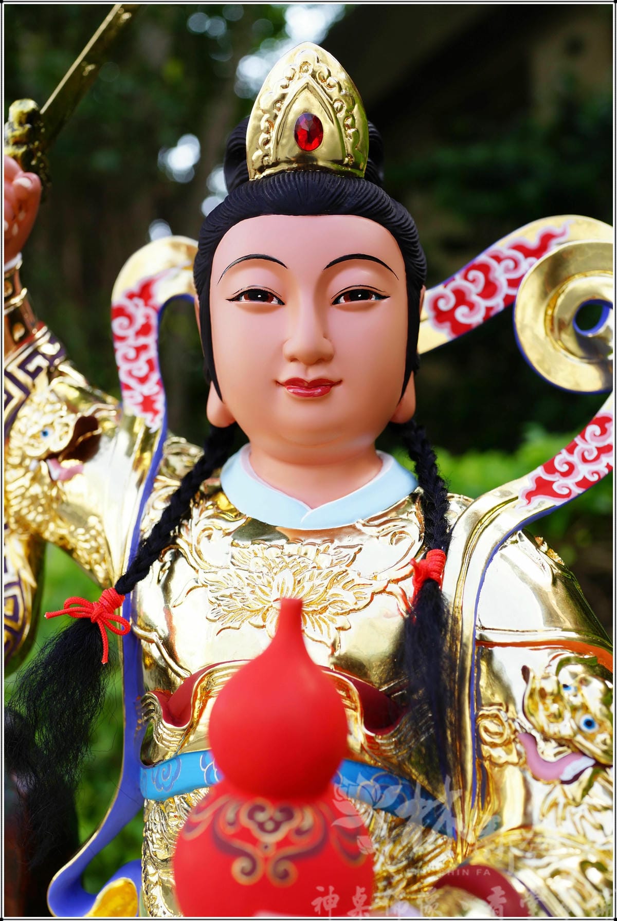 新發神藝-九天玄女娘娘(正體山岩．原色．按金．南彩）