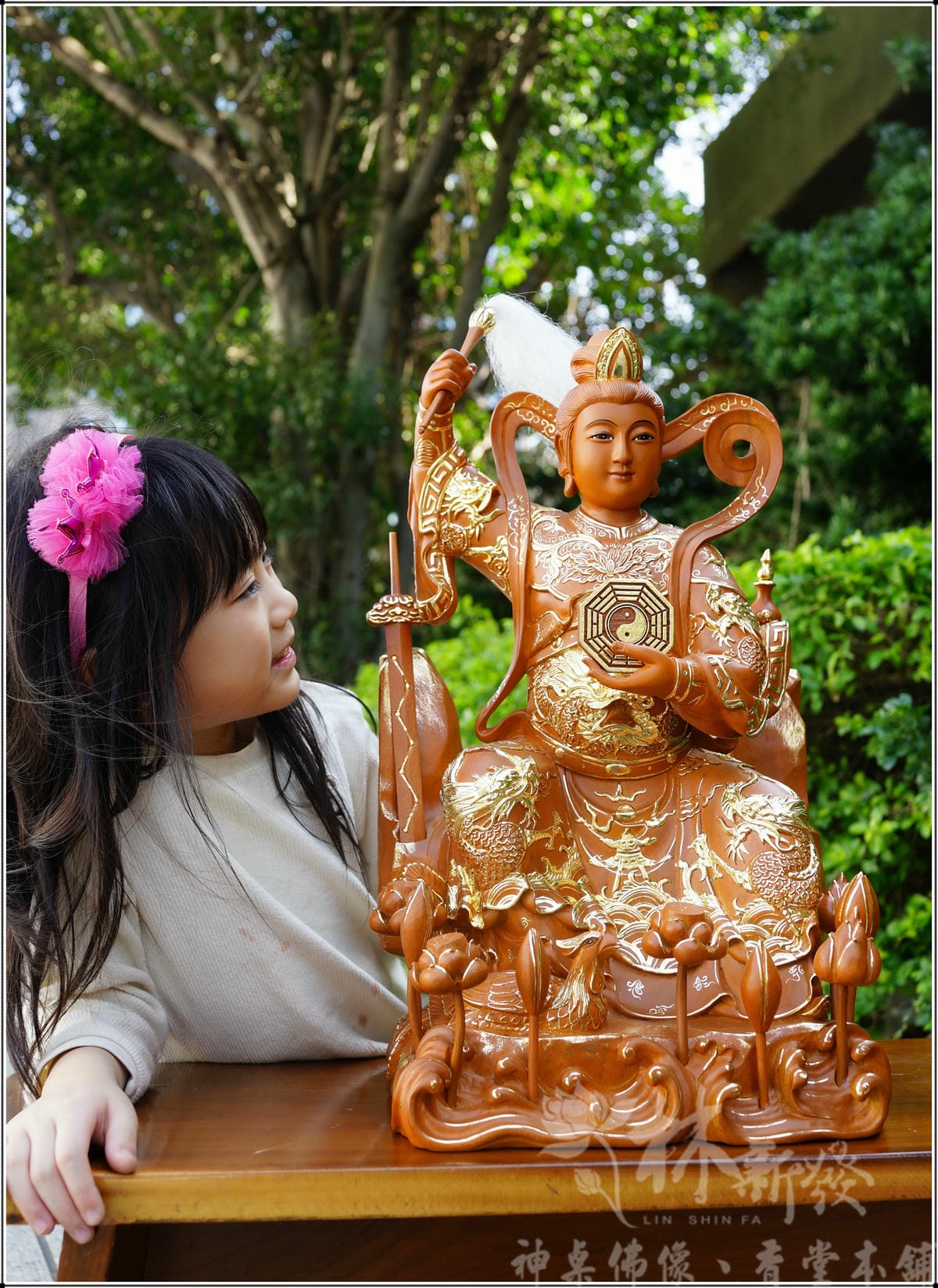 新發神藝-九天玄女娘娘(九蓮佛法體．描金．南彩完成)