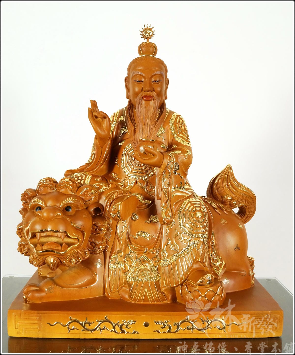 新發神藝-太乙救苦天尊(原色．描金．身描金彩獅)