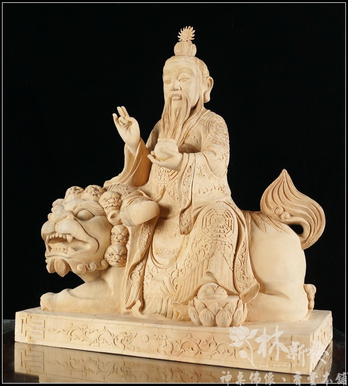 新發神藝-太乙救苦天尊/太乙真人（南式極彩藝術作品）