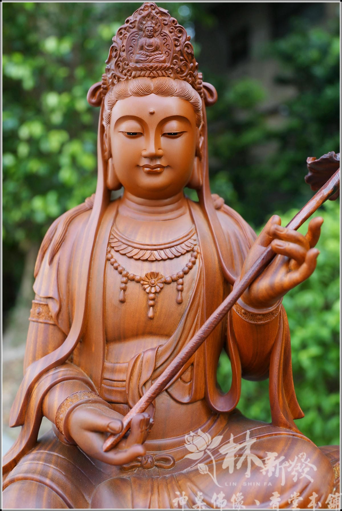 新發神藝-文殊菩薩/普賢菩薩(美洲綠檀.南式風金身彩) 新發神藝-文殊菩薩/普賢菩薩(美洲綠檀.南式風金身彩)