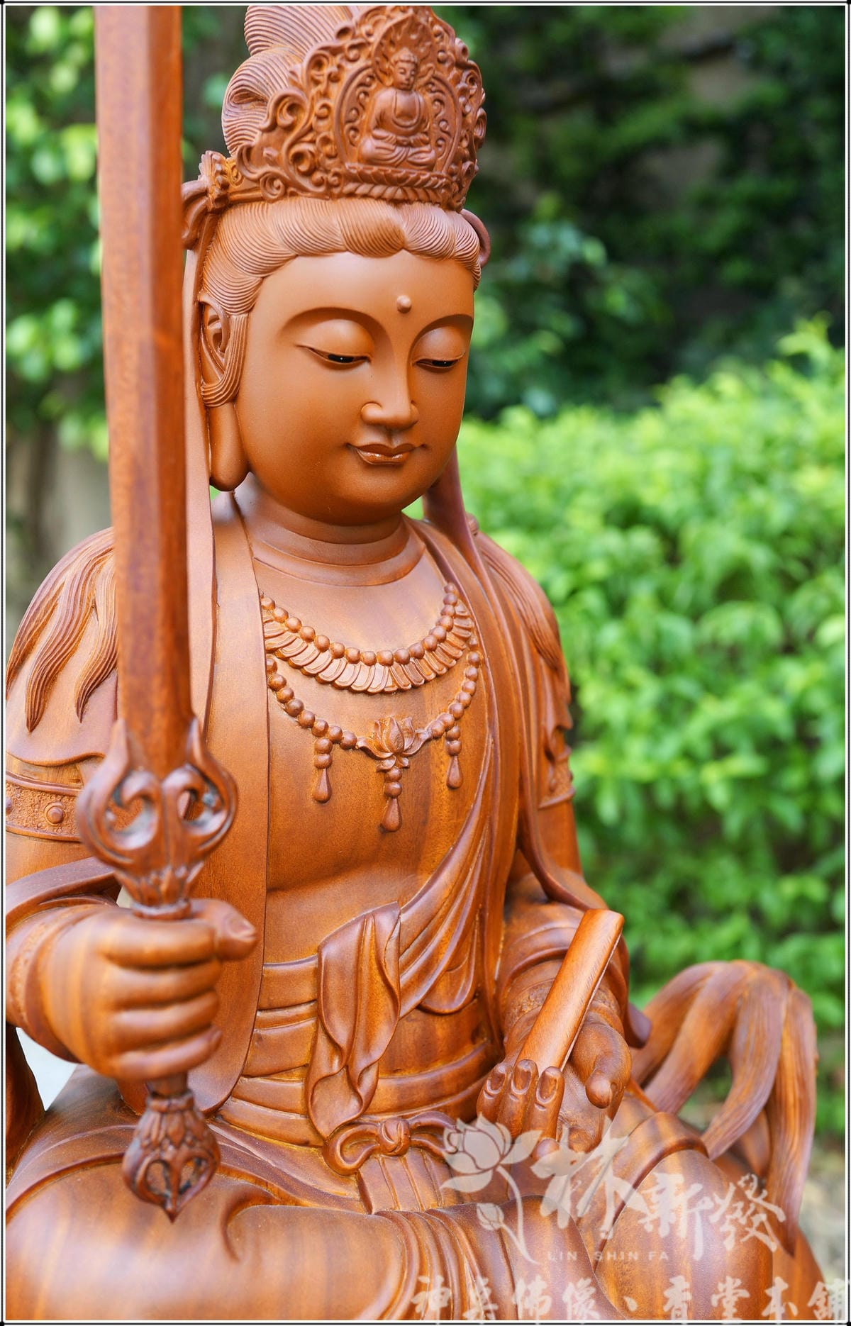 新發神藝-文殊菩薩/普賢菩薩(美洲綠檀.南式風金身彩) 新發神藝-文殊菩薩/普賢菩薩(美洲綠檀.南式風金身彩)