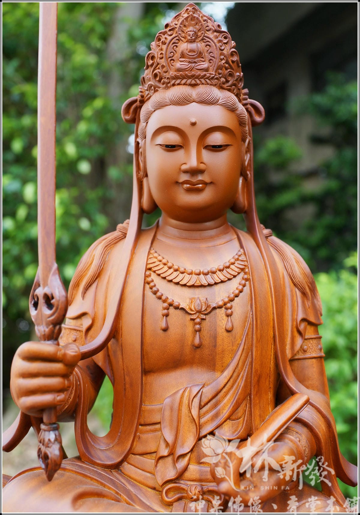 新發神藝-文殊菩薩/普賢菩薩(美洲綠檀.南式風金身彩) 新發神藝-文殊菩薩/普賢菩薩(美洲綠檀.南式風金身彩)