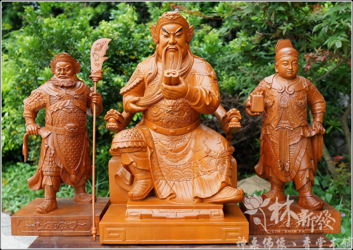 神發神藝-尺六梢楠-佛法關聖帝君(春秋體/正氣體)