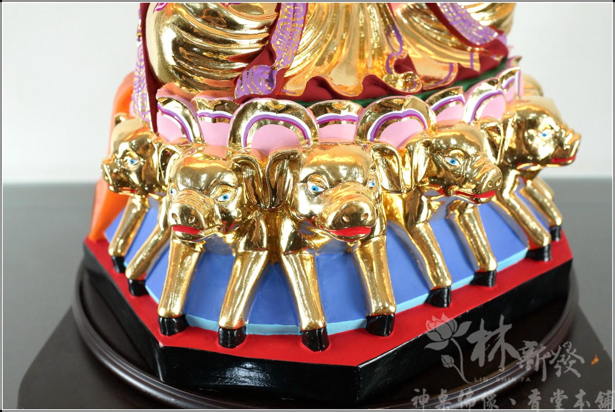 新發神藝-斗姥星君(七豬斗姥．原色．描金．金身．南彩藝術)