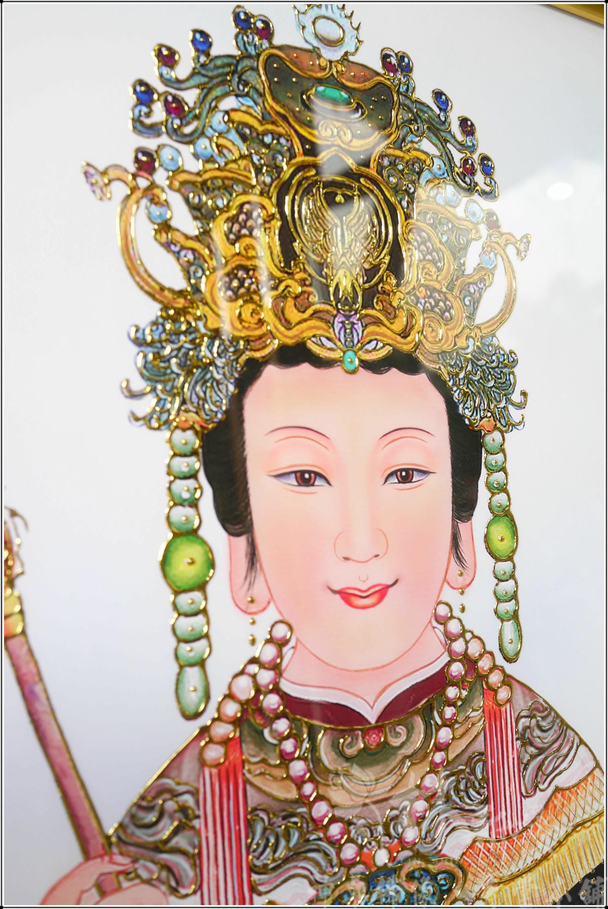 新發手繪神彩-王母娘娘作品(紫鳳袍．橘龍袍．黃袍九鳳冠)