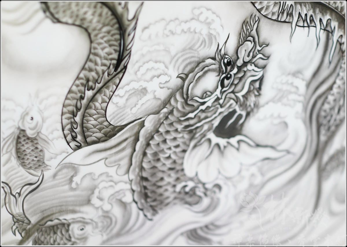 林新發手繪神聯-金龍/水墨龍/五龍/九龍/翔龍飛昇
