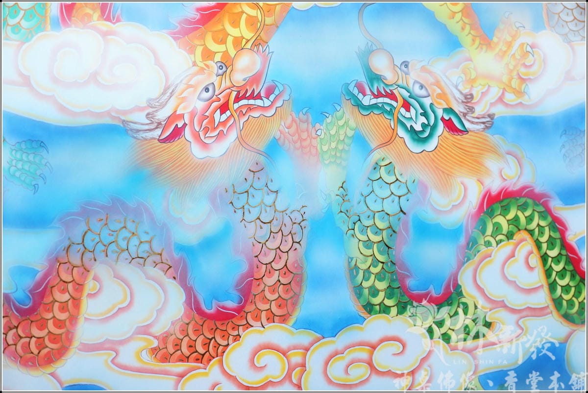 林新發手繪神聯-金龍/水墨龍/五龍/九龍/翔龍飛昇