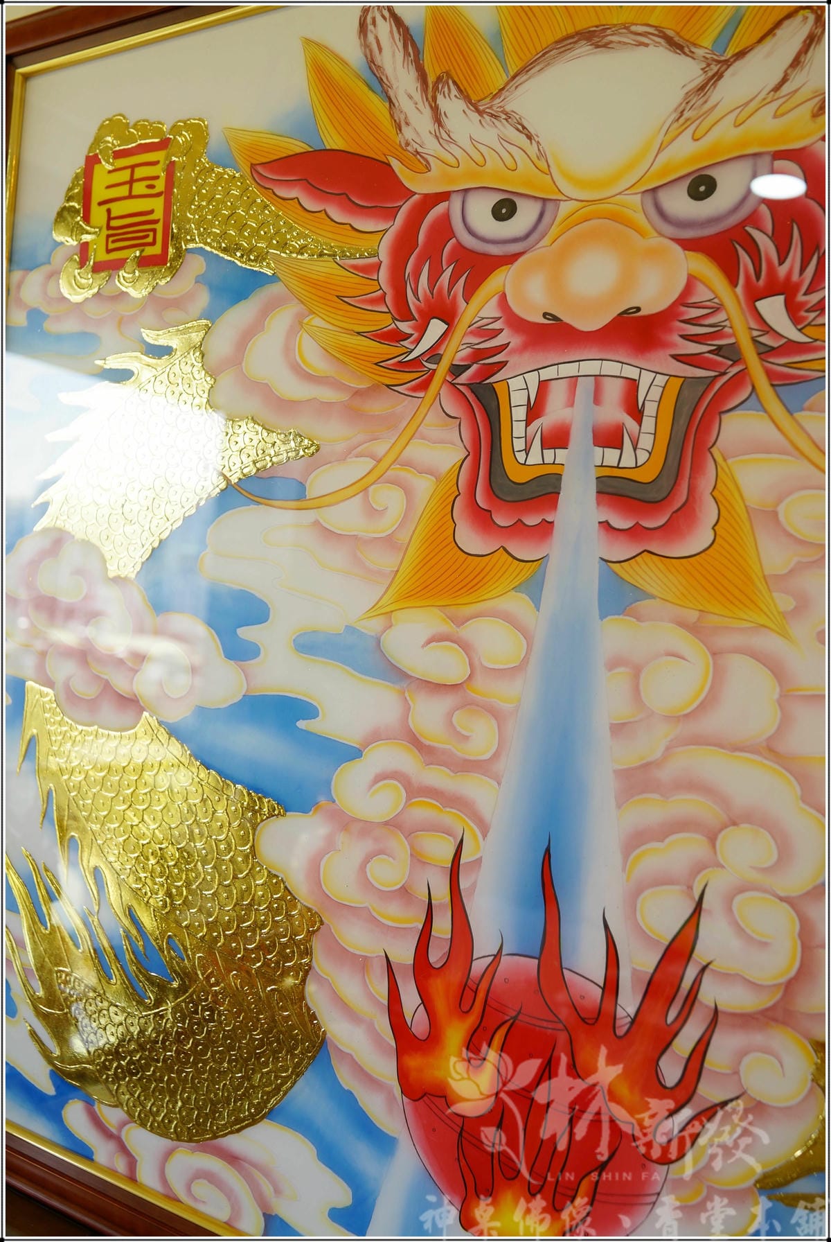 林新發手繪神聯-金龍/水墨龍/五龍/九龍/翔龍飛昇