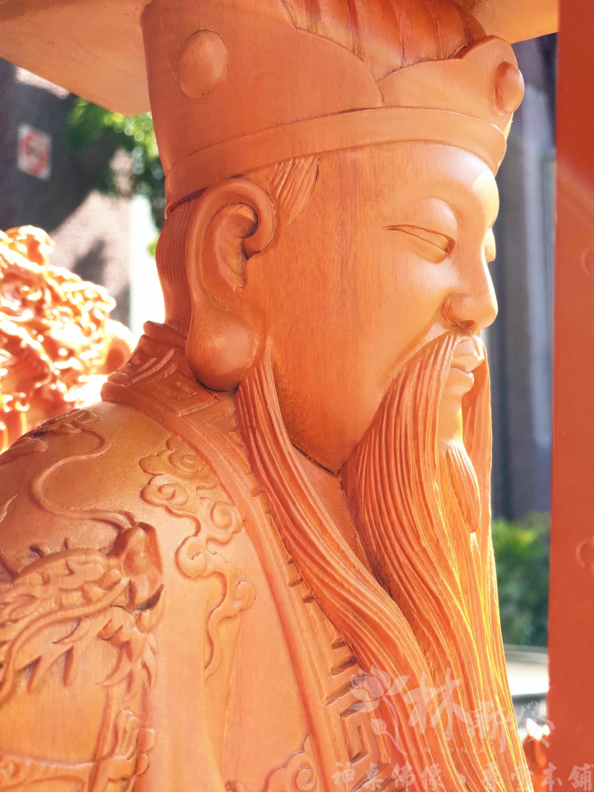 新發神藝-北極玄天玉帝(金門玉昭德懿宮)。屏風椅上帝公