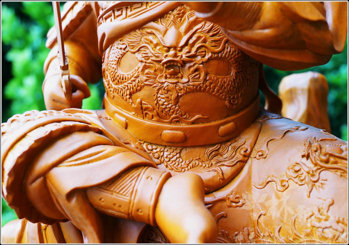 新發神藝-上帝公(文武甲玄武雕刻．龜蛇二將)