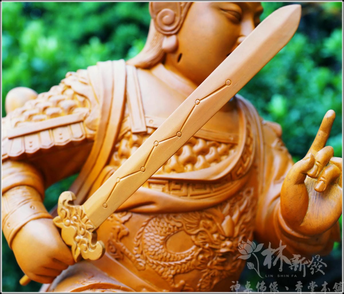 新發神藝-上帝公(文武甲玄武雕刻．龜蛇二將)