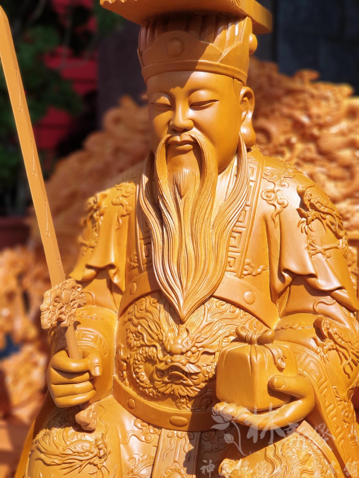 新發神藝-北極玄天玉帝(金門玉昭德懿宮)。屏風椅上帝公