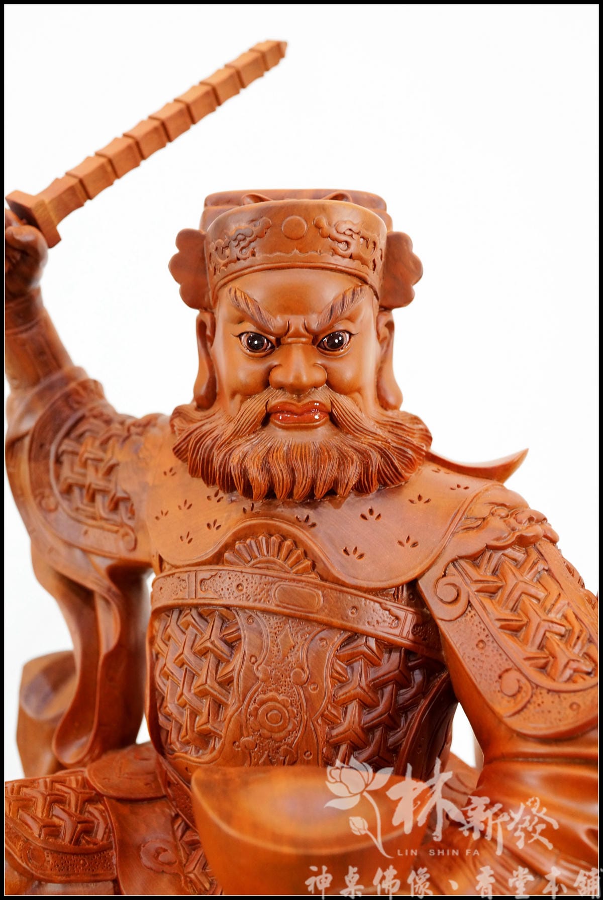 新發神藝-佛法武財神藝術創作(原色．描金．金身)