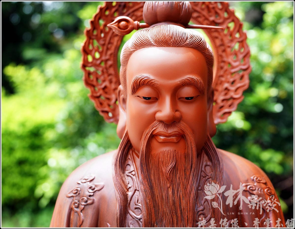 神發神藝-三清道祖(美洲綠檀木/元始天尊．靈寶天尊．道德天尊