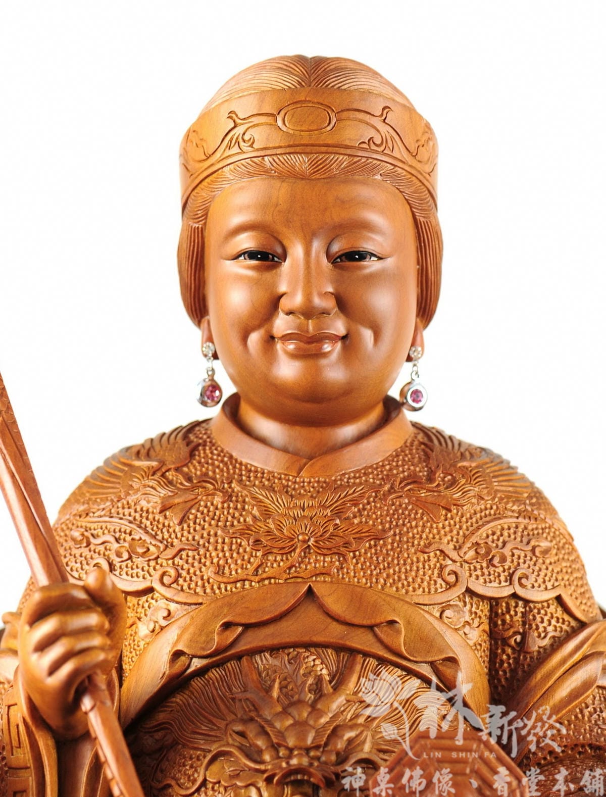 新發神藝-驪山老母(龍鳳椅精細雕刻。描金與原色作品)