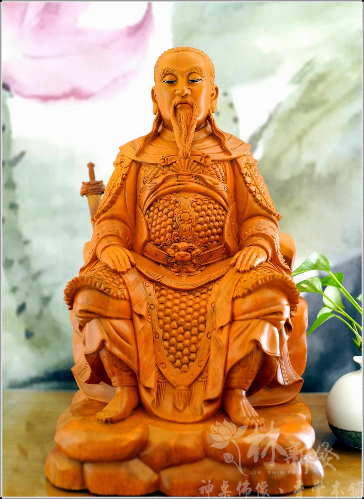 新發神藝-武當上帝公(黑檀武當金殿玄天上帝．正體不踏龜蛇)