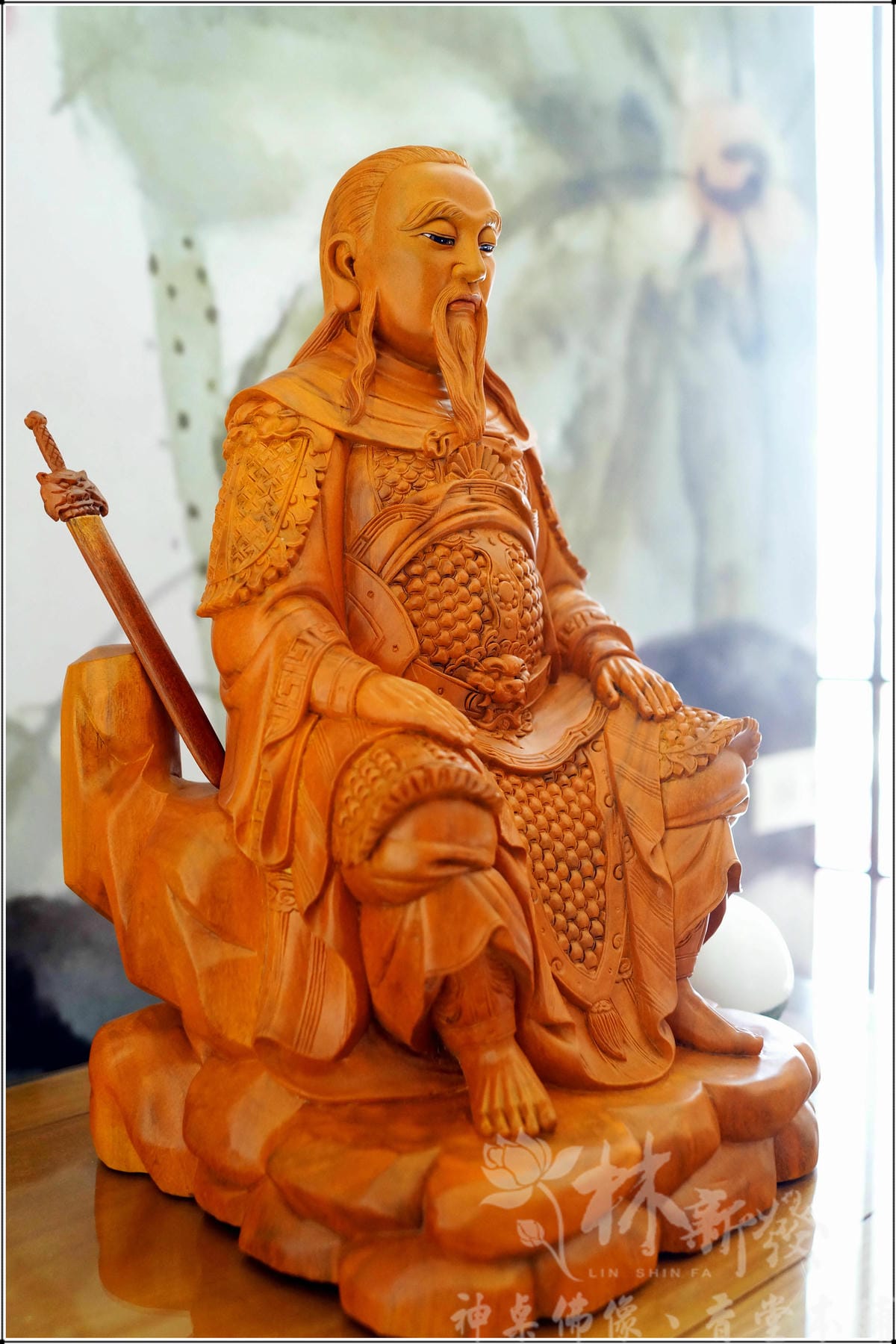 新發神藝-武當上帝公(黑檀武當金殿玄天上帝．正體不踏龜蛇)