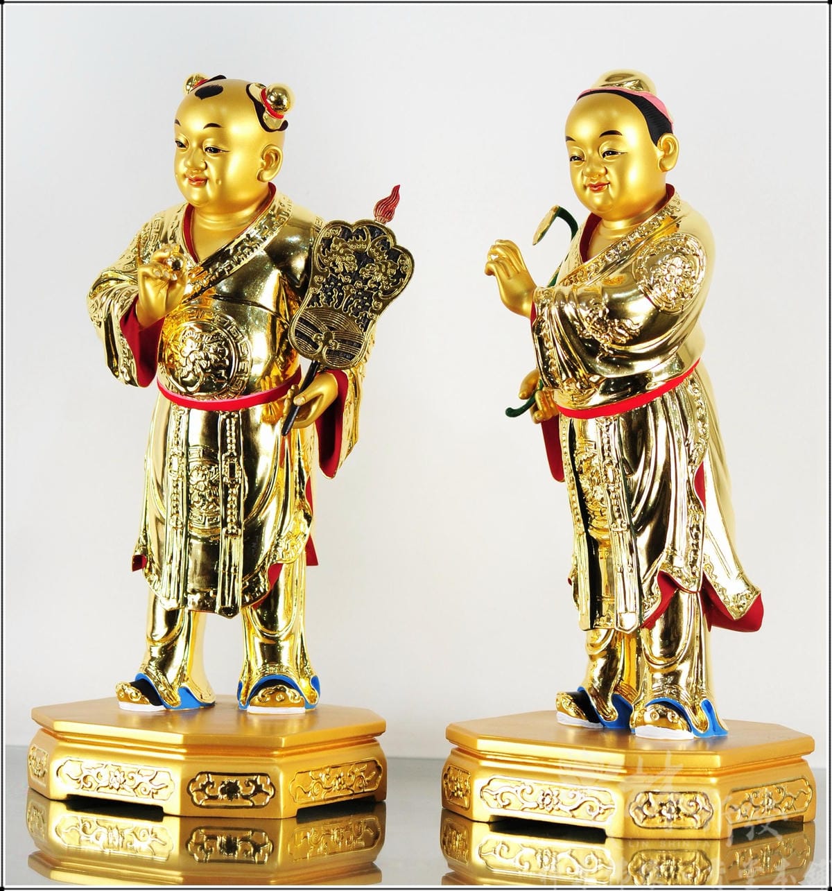 新發神藝-招財童子．進寶仙童(原色．南彩．金身)