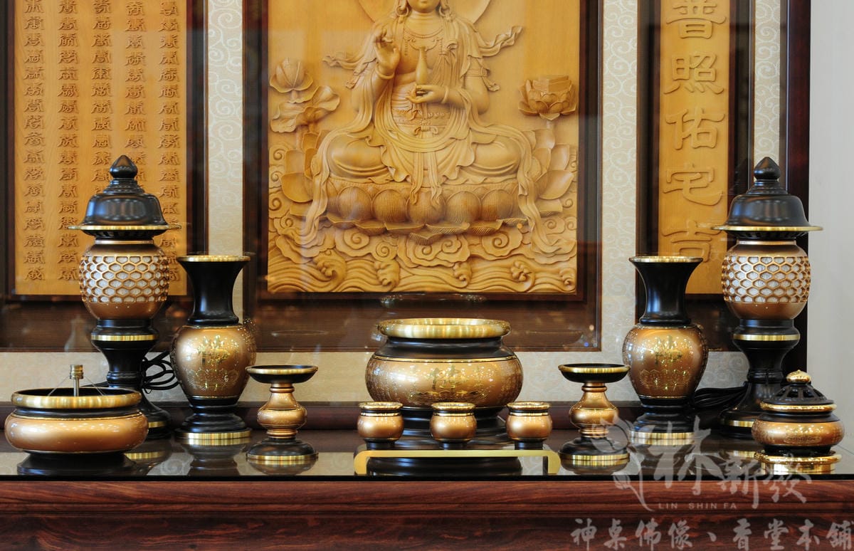 林新發佛俱-寶華雙色銅器（心經．八卦．雙龍．雙龍招財．蓮花．
