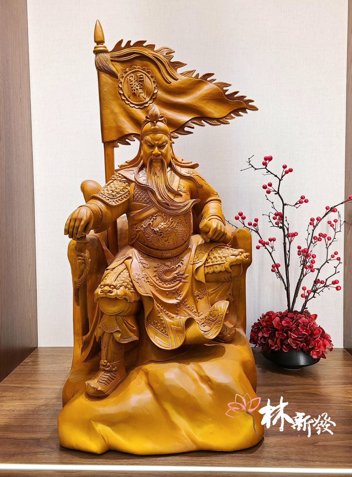 帥氣 沉著 關公 關雲長 雕刻
