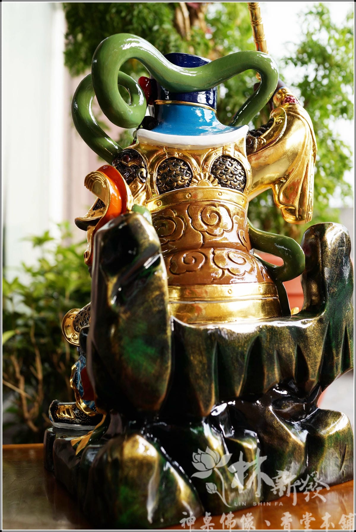 神像藝術-武財神趙光明（新發式彩繪/一甲子手工傳承）