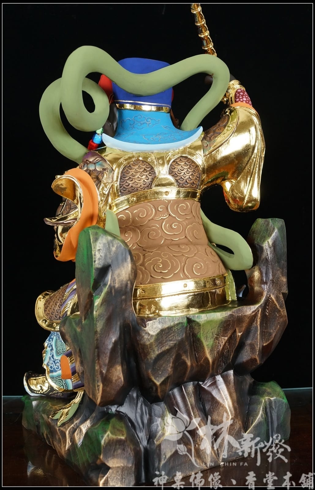 神像藝術-武財神趙光明（新發式彩繪/一甲子手工傳承）